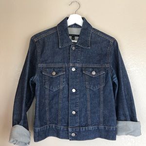 Theory Dark Wash Denim Jacket Medium